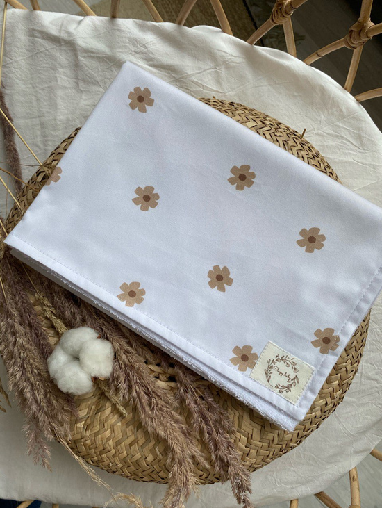 Непромокаемая пеленка "Цветочки Boho"