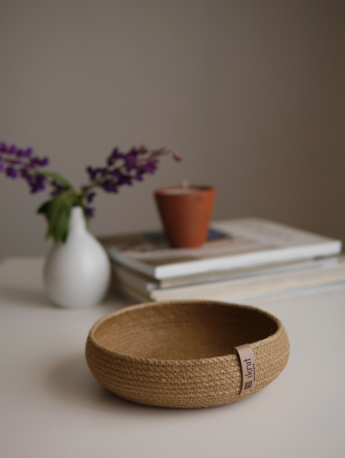 Мини корзина из джута - фотография товара