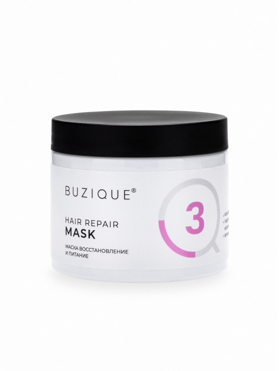 Маска BUZIQUE Hair Repair для кудрявых пористых сухих и обесцвеченных волос