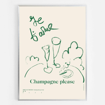 Тиражная графика «Champagne please»