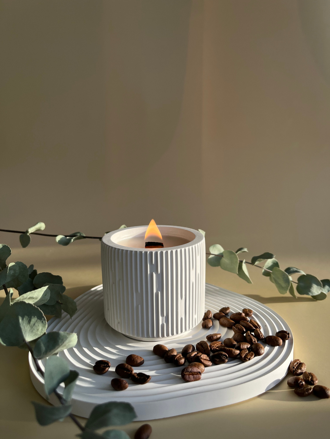 Ароматическая свеча с ароматом СВЕЖЕМОЛОТЫЙ КОФЕ - фотография товара