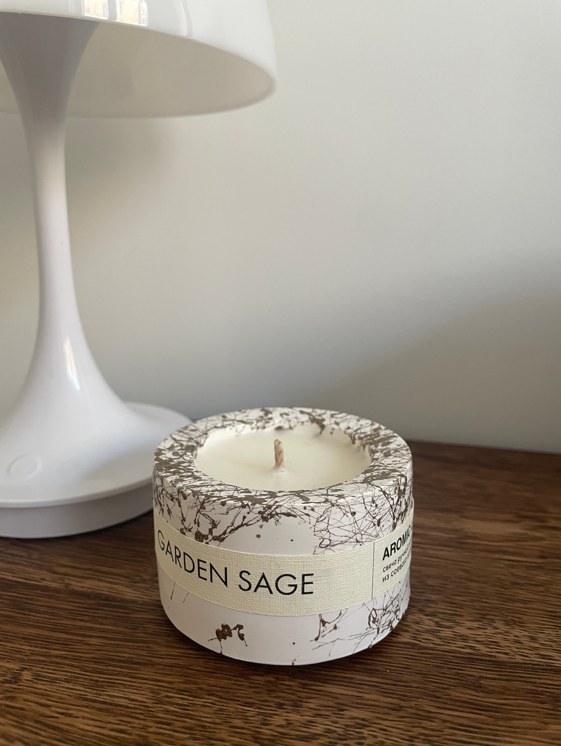 Свеча-шайба «GARDEN SAGE» золото - фотография товара