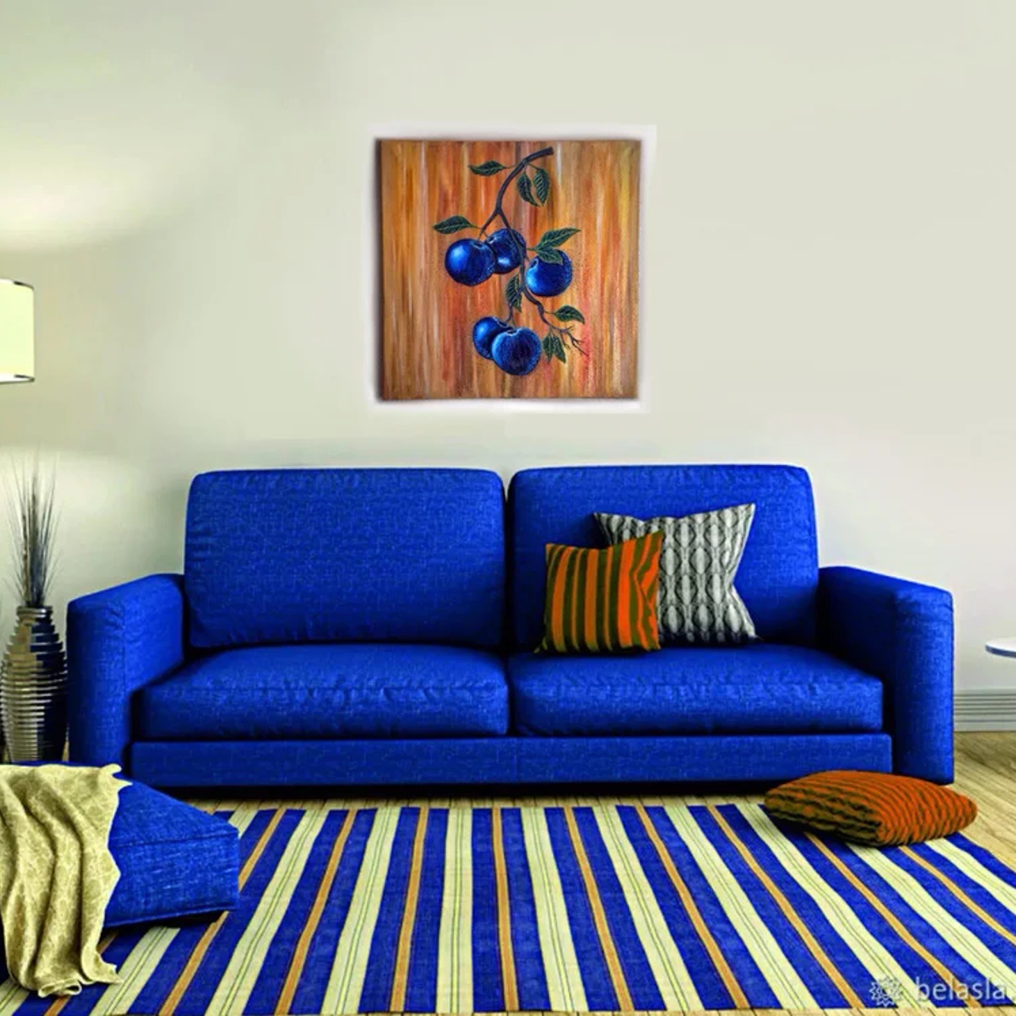 Интерьерная картина "Ледяные яблоки" - фотография товара