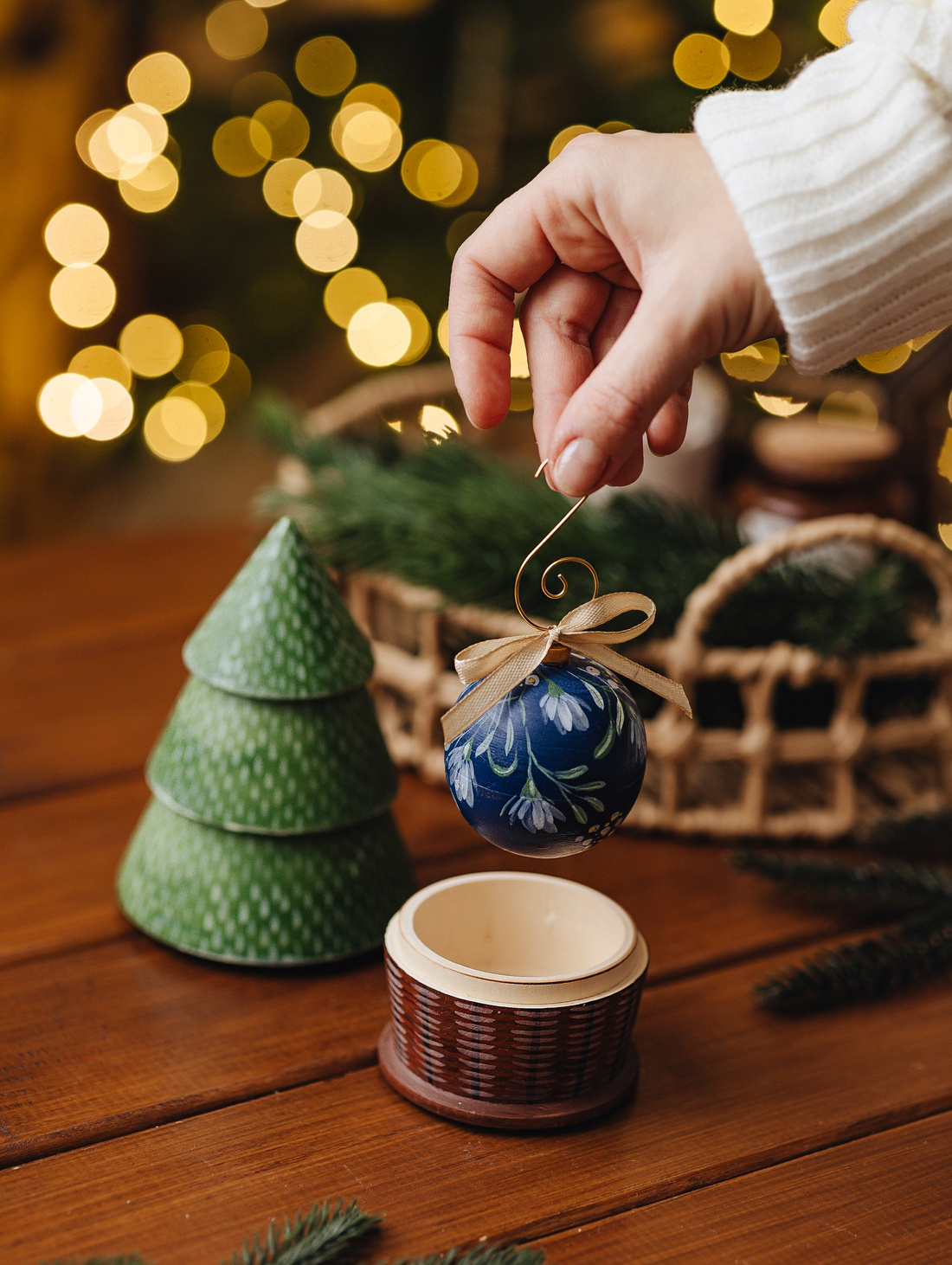 Набор новогодний "Ёлочка и шар" - фотография товара