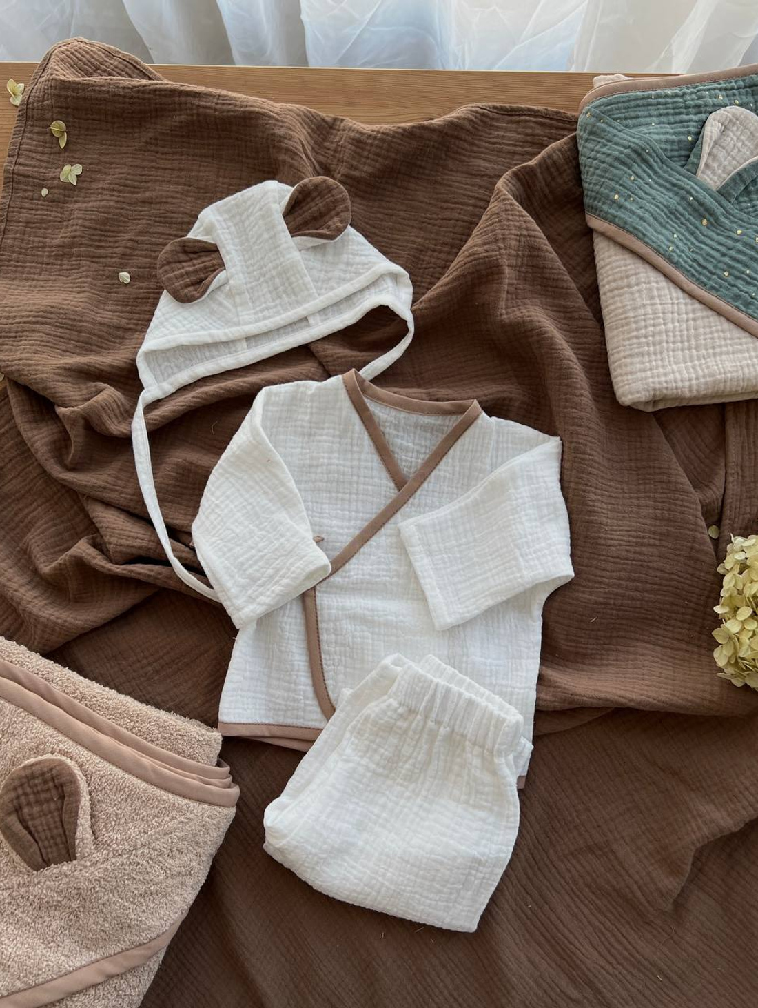 Костюм муслиновый с кимоно - фотография товара