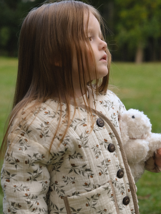 Фуфайка стеганая из хлопка и муслина