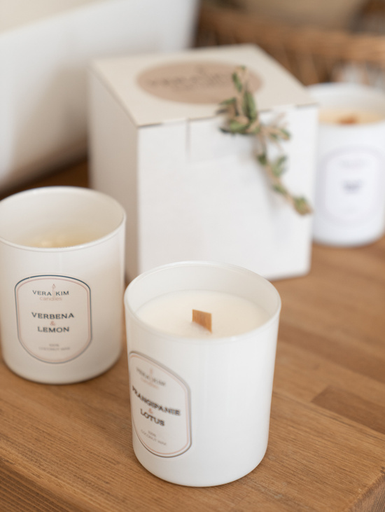 Ароматическая свеча "Хорошая девочка" в подарочной сумочке