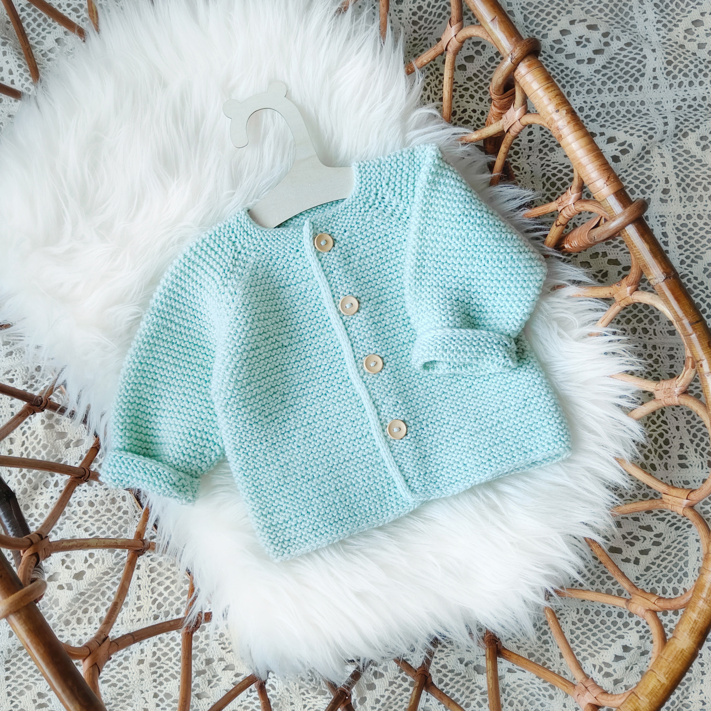 Кофта вязаная для малышей кардиган - фотография товара