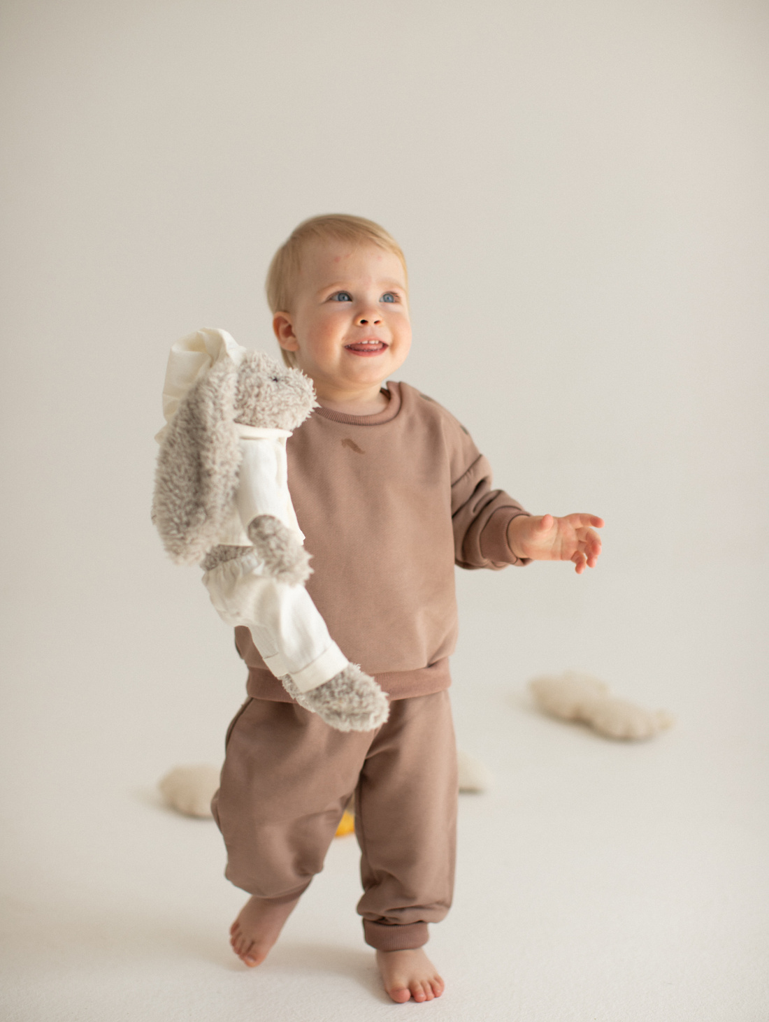 Штанишки Comfort Cocoa из футера - фотография товара