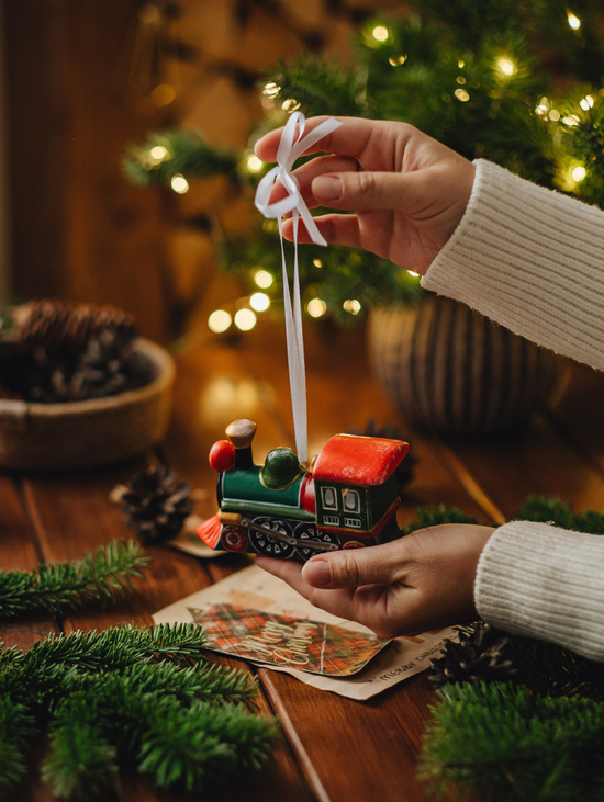 Ёлочная игрушка "Паровоз"