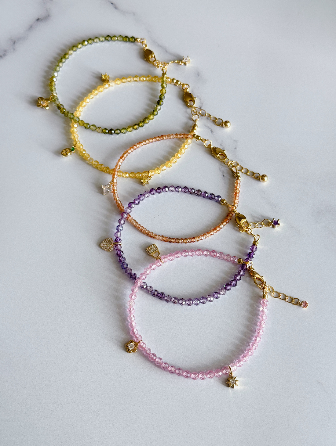 Анклет из фианитов «Феерия» - фотография товара