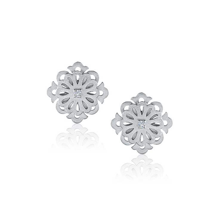 Серебряные пусеты KOSTROMA MINI
