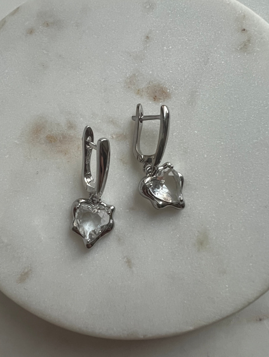 Серьги «Цветные сердца»