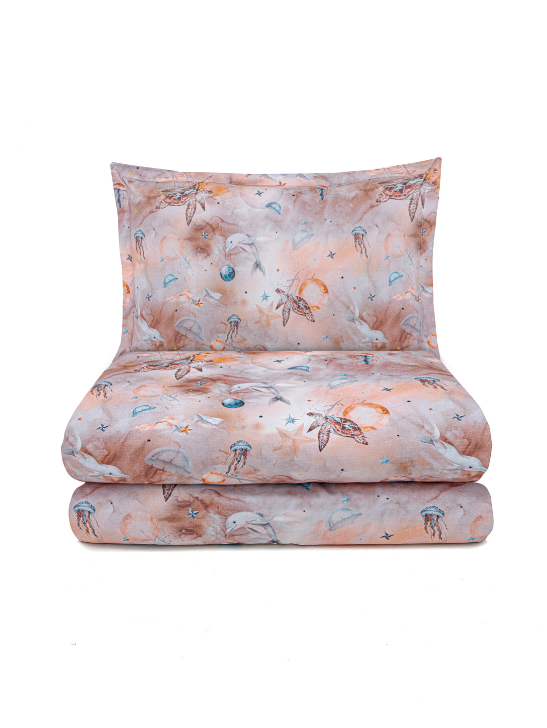 Комплект "Море и Небо" (на бежевом) - фотография товара