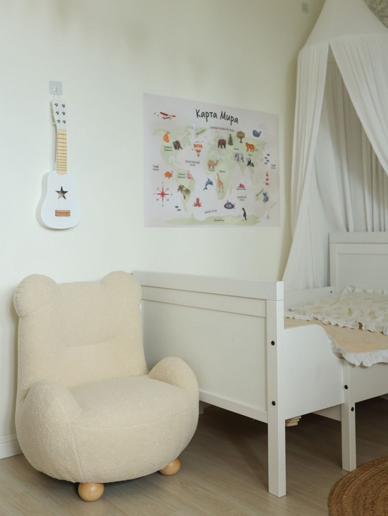 Детское кресло Мишка Teddy бежевое