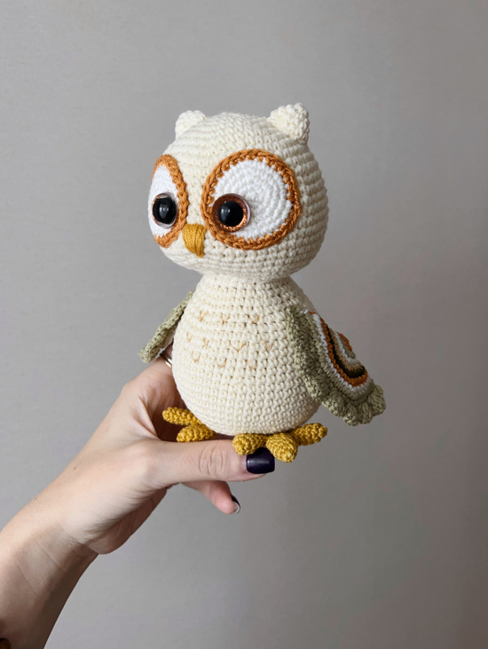 Вязаная игрушка «Совушка»