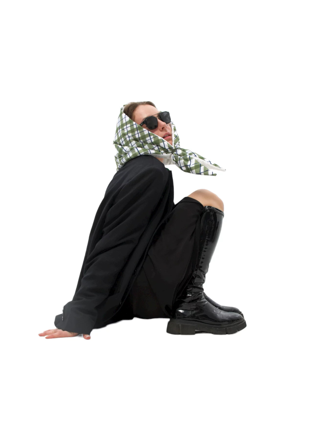 Косынка "Клетка" - фотография товара