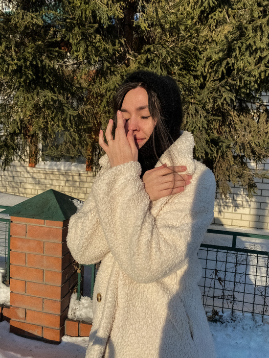 Капор из пуха норки