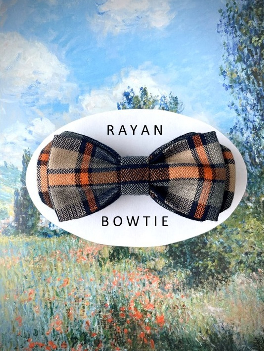 Галстук-бабочка RAYAN "Уют осеннего вечера" - фотография товара