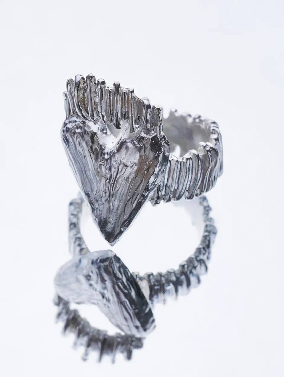 Кольцо «Арктическое сердце» - фотография товара