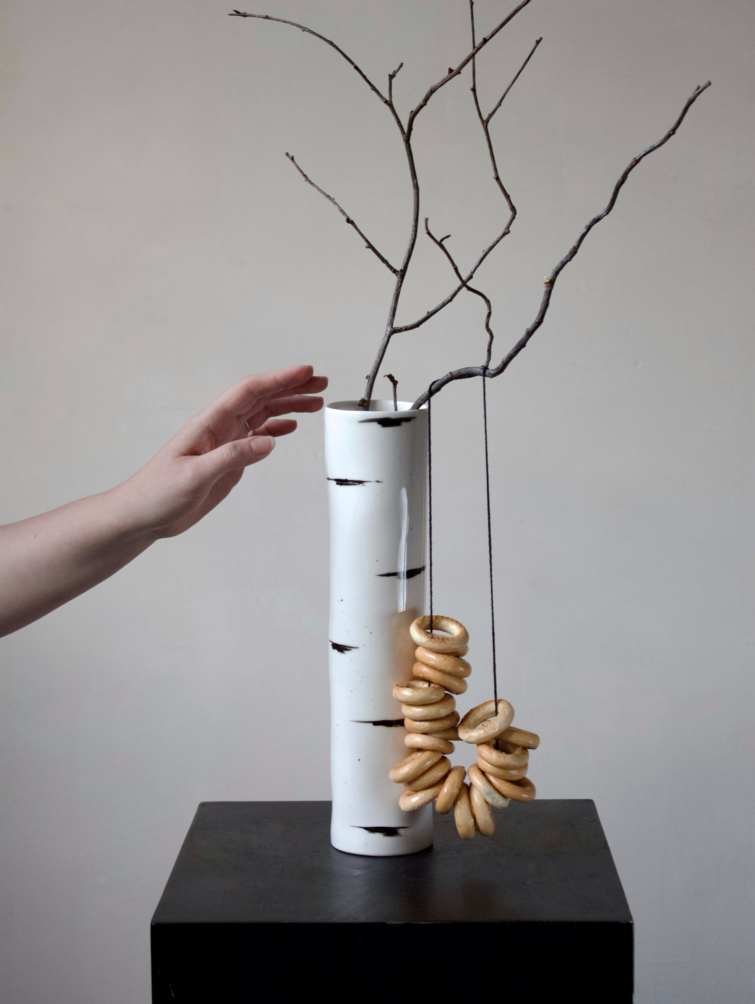 Ваза "Берёза" высокая - фотография товара