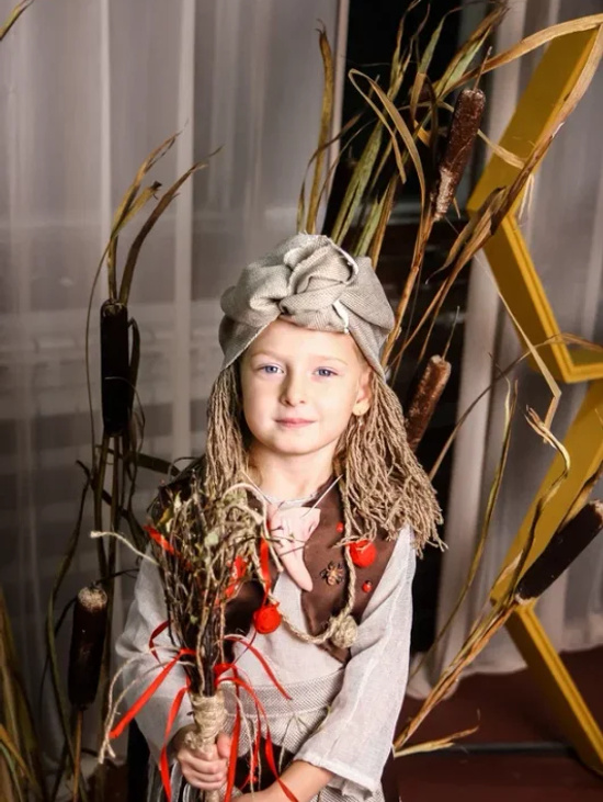 Карнавальный костюм "Баба Яга" 6-8 лет, 1.5-2 года