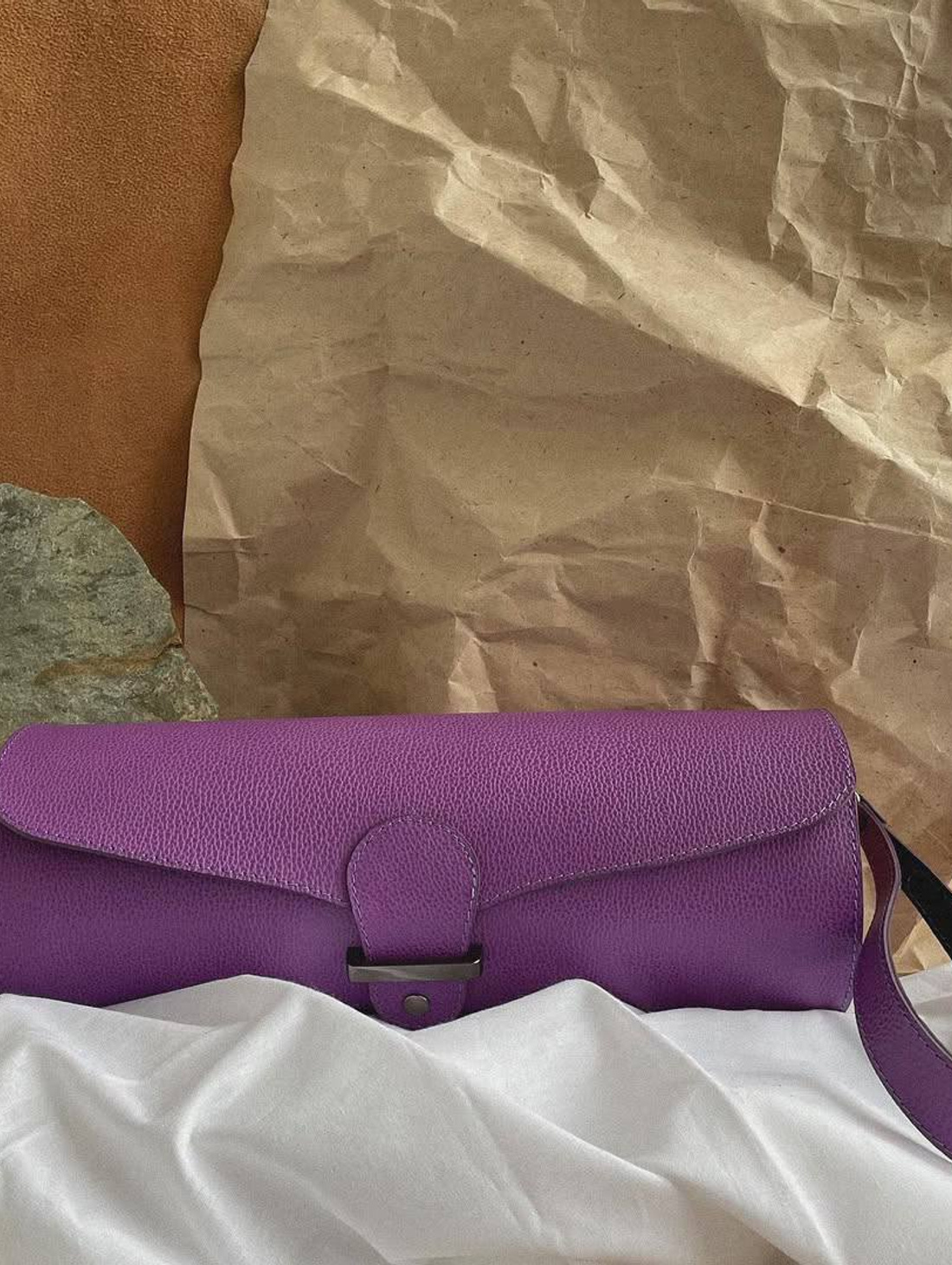 Круглый клатч - фотография товара