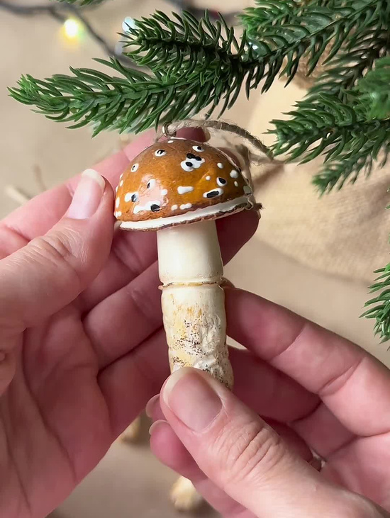 Ёлочная игрушка Мухомор брауни
