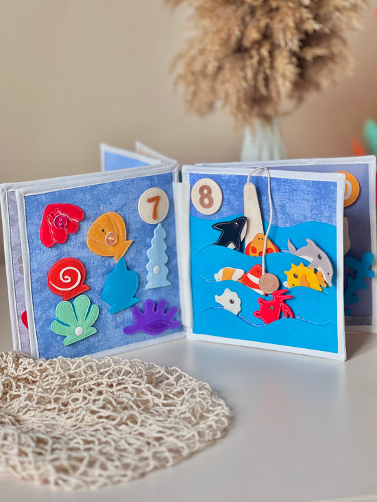 Книга из фетра «Морской счет»