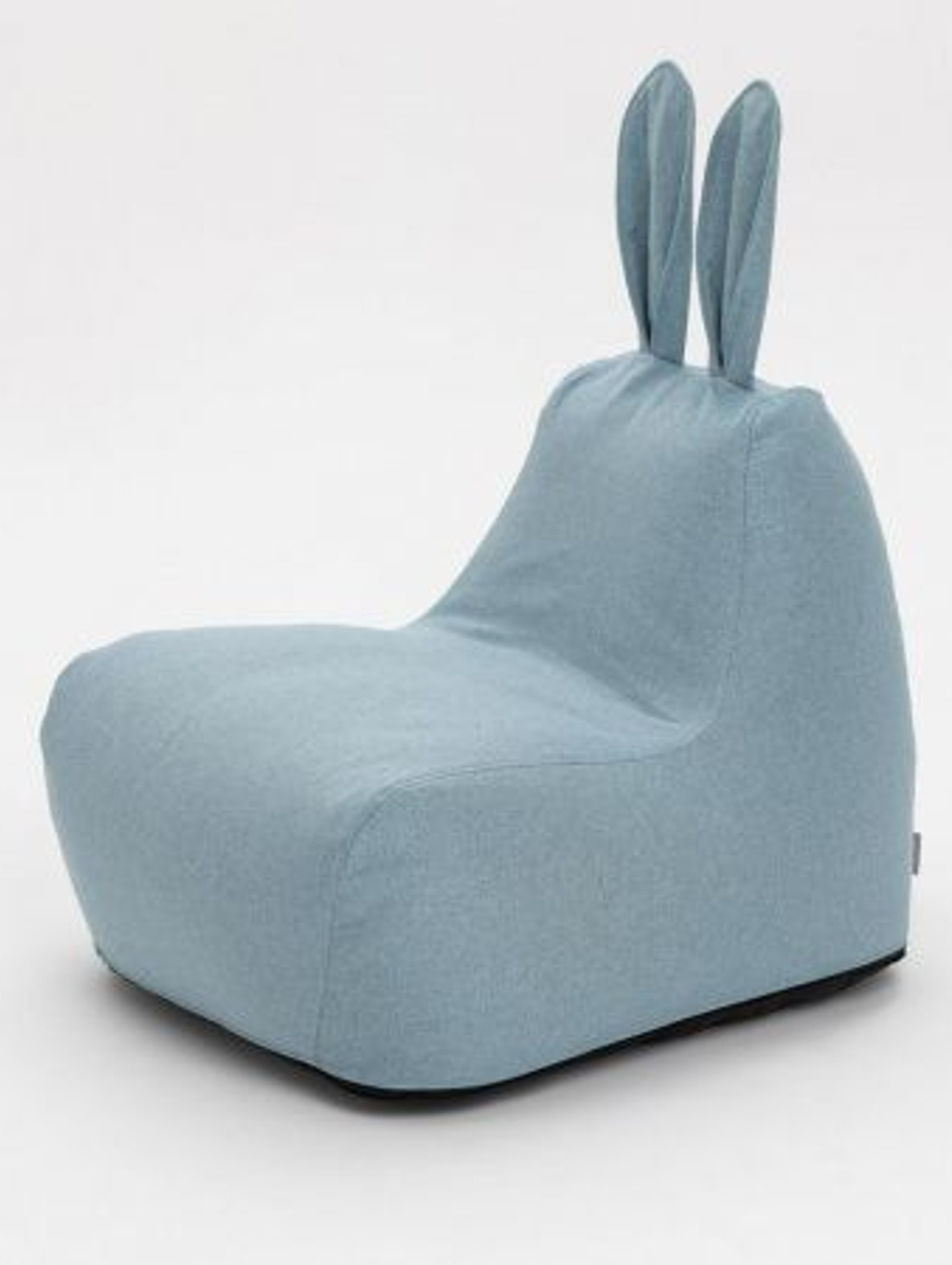 Пуф "Заяц" Small в рогожке, цвет голубой - фотография товара