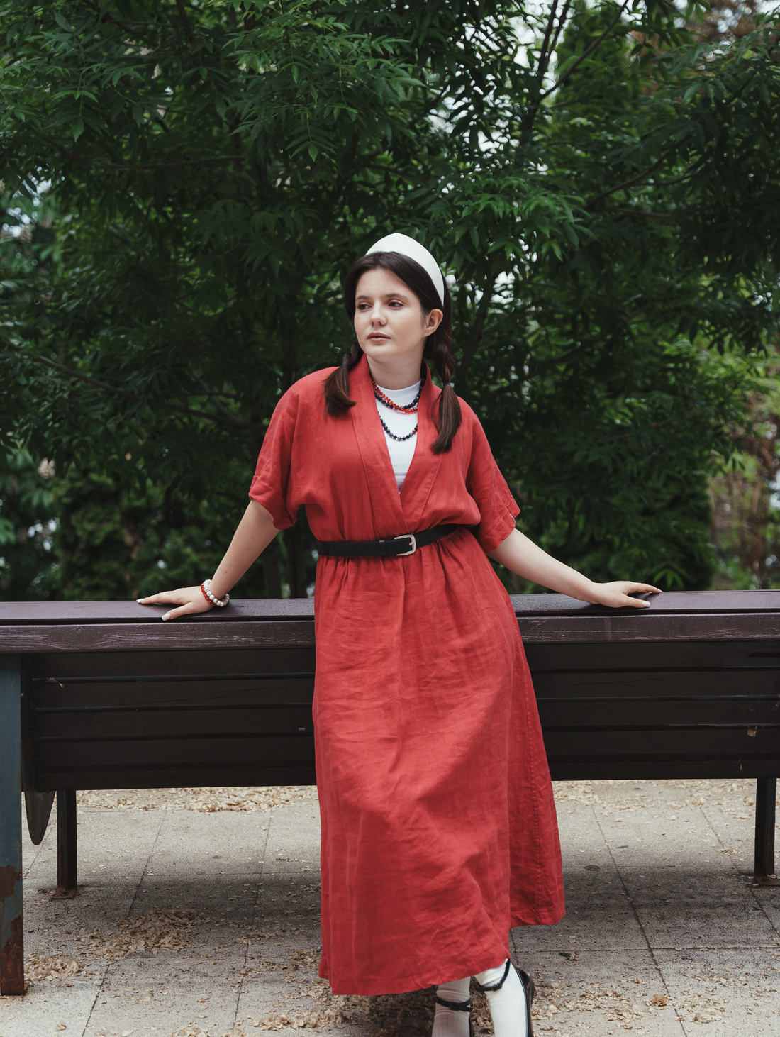 Платье "Море красного" - фотография товара