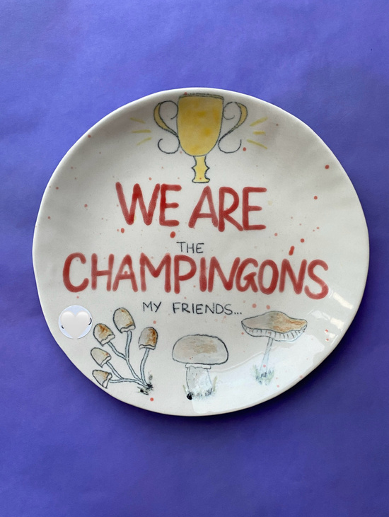 Тарелка  «We are the champions...»