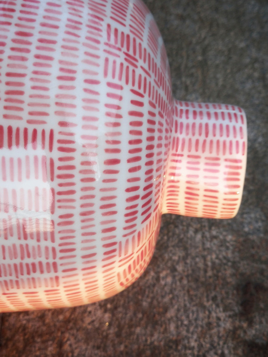 Ваза №1 Красный и белый