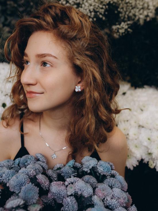 Подвеска "Голубая сирень"