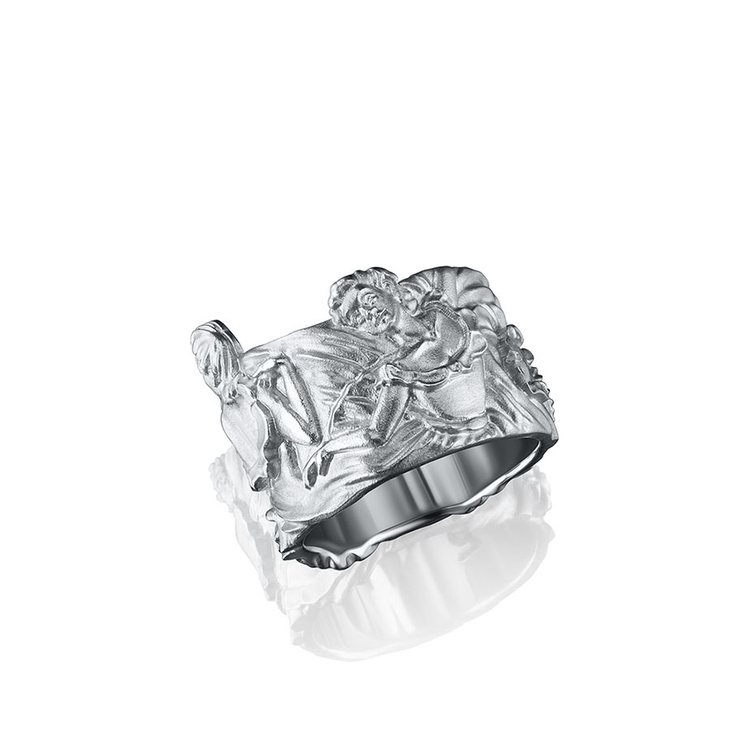 Кольцо серебряное широкое с топазом DEGA’S INSPIRATION RING