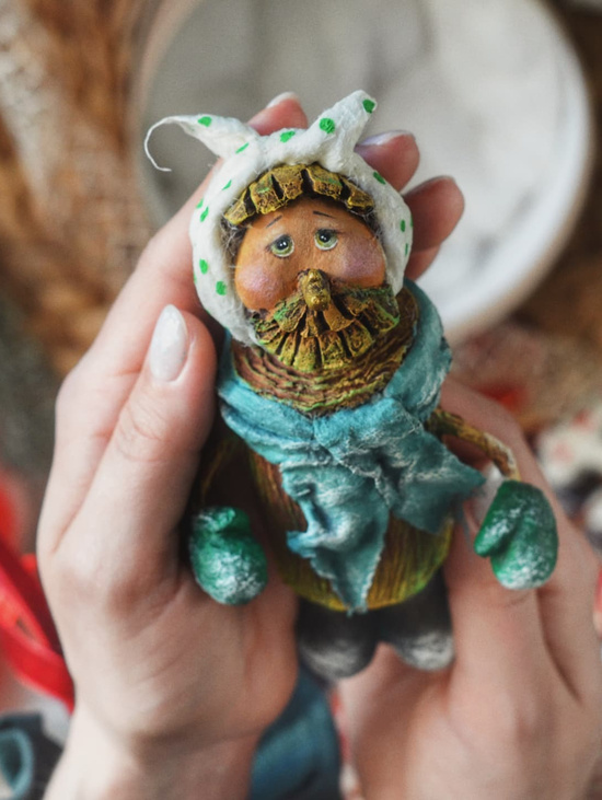 Ёлочная игрушка "Старичок-лесовичок"