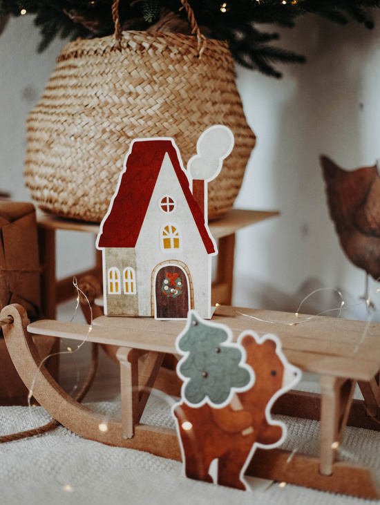 Бумажные фигурки «Новогодняя коллекция» В лесу