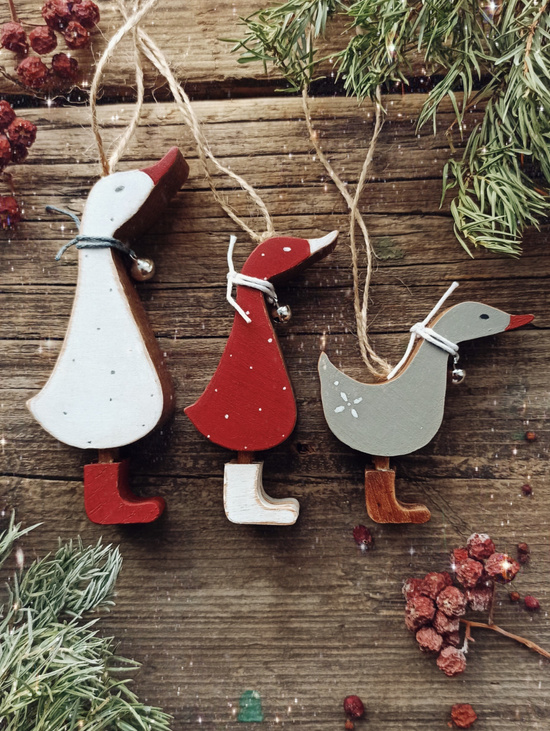 Елочная игрушка "Уточка малая"