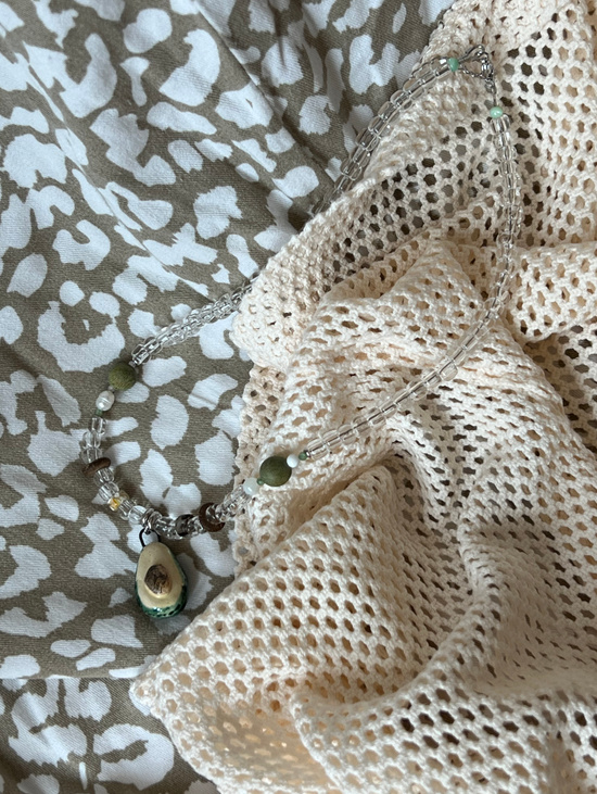 Колье «Авокадо» с керамической подвеской