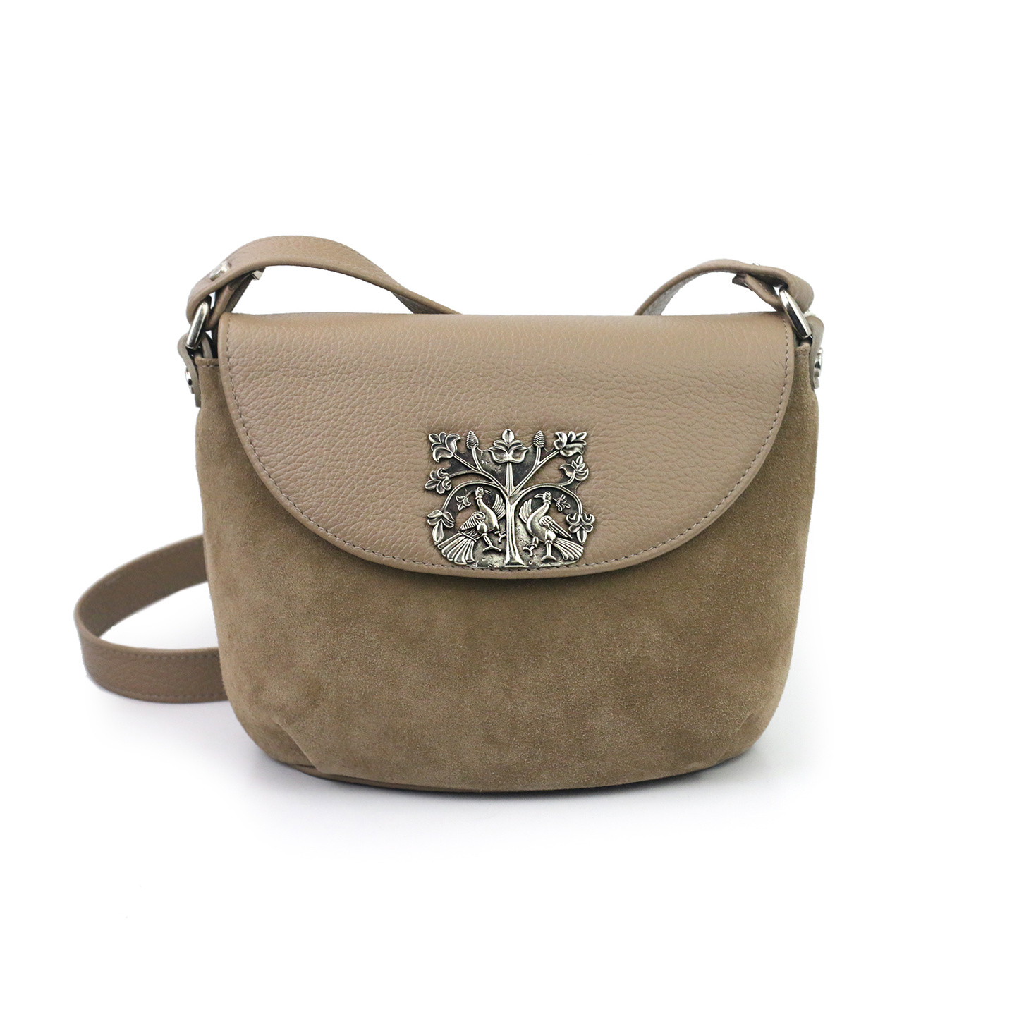 Сумка "Павлины" капучино - фотография товара