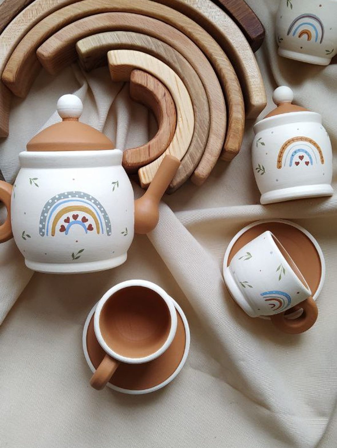 Чайный набор в росписи - фотография товара