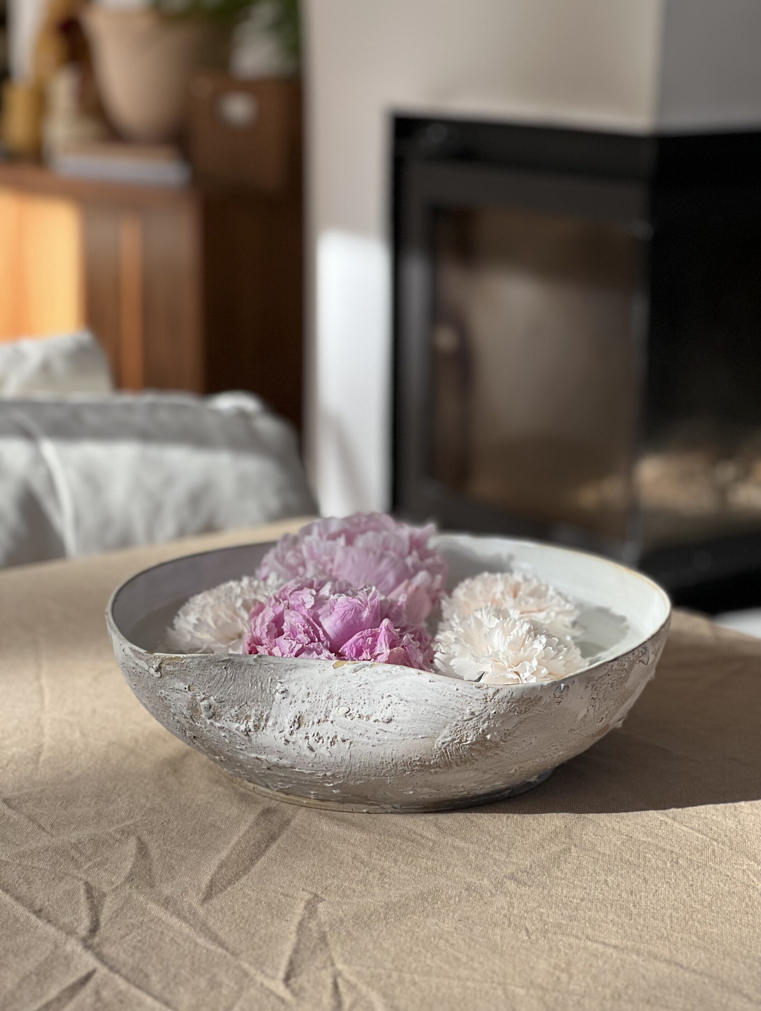 Ваза-блюдо "Известняк" - фотография товара