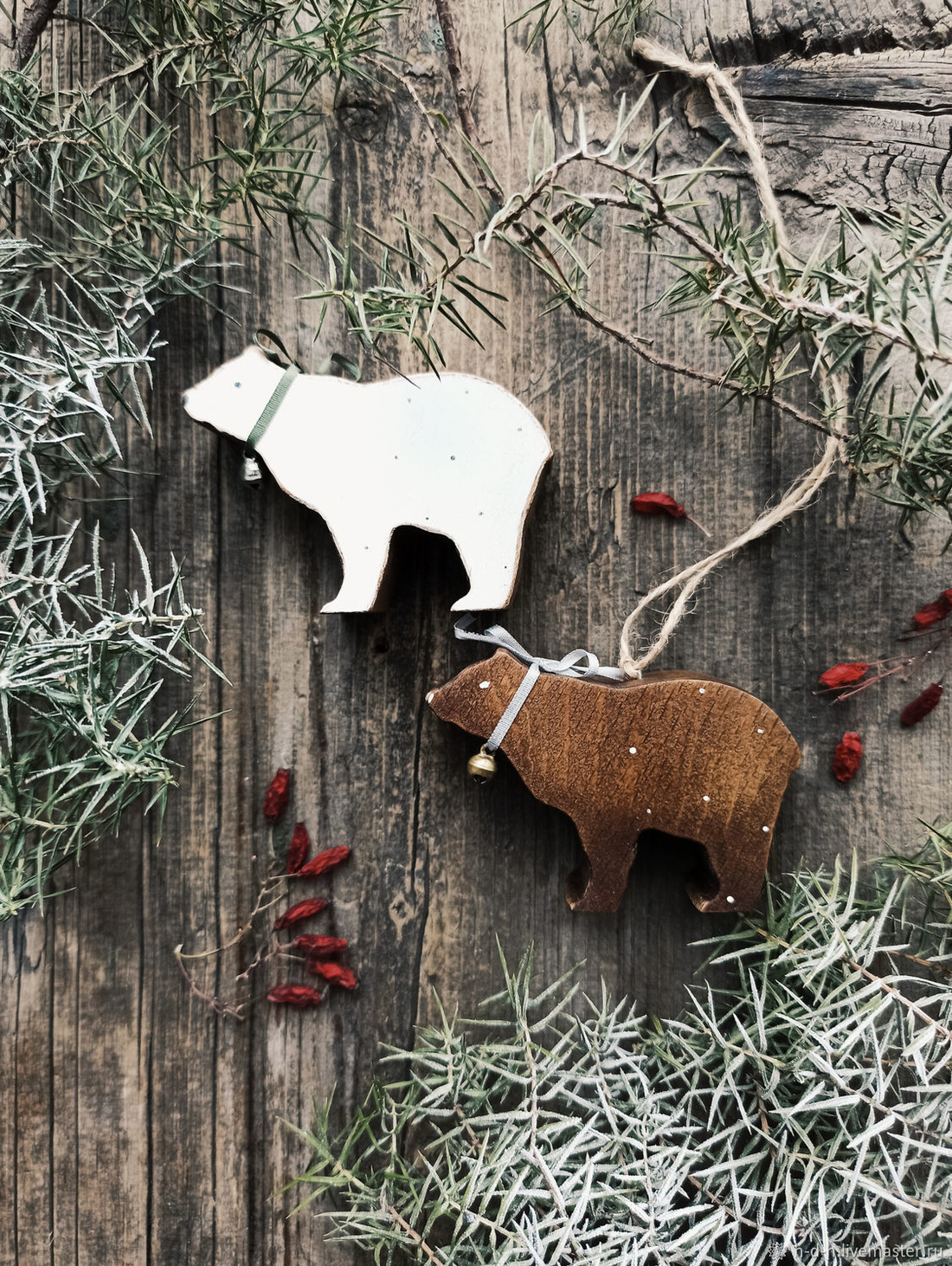 Елочная игрушка "Мишка малый". - фотография товара