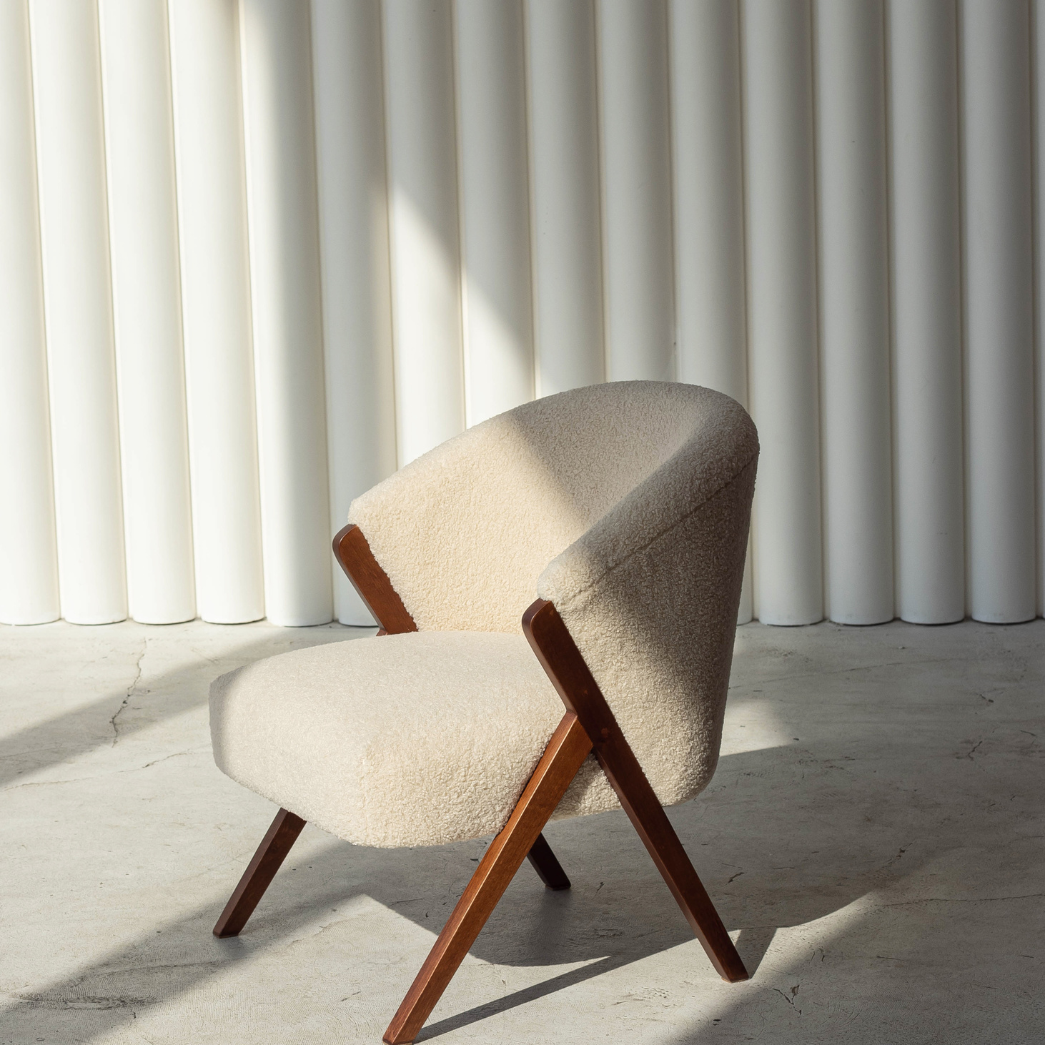 Детское кресло букле Zara kids бежевое - фотография товара