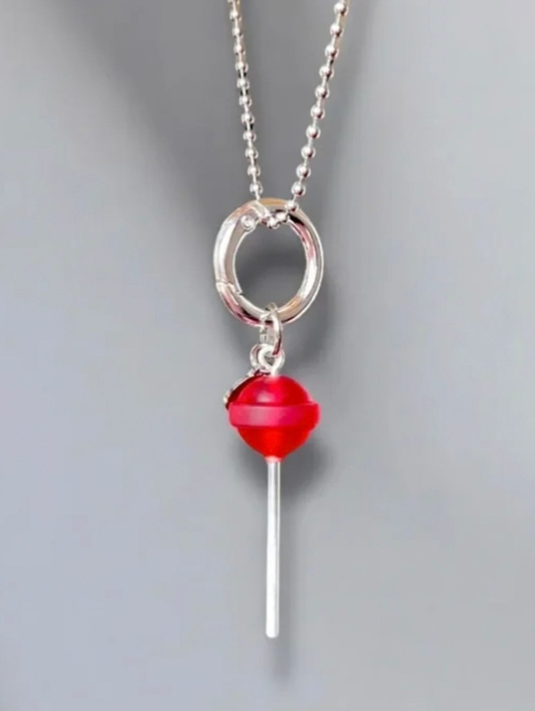 Колье "Чупа-чупс леденец" на цепочке ретро - фотография товара