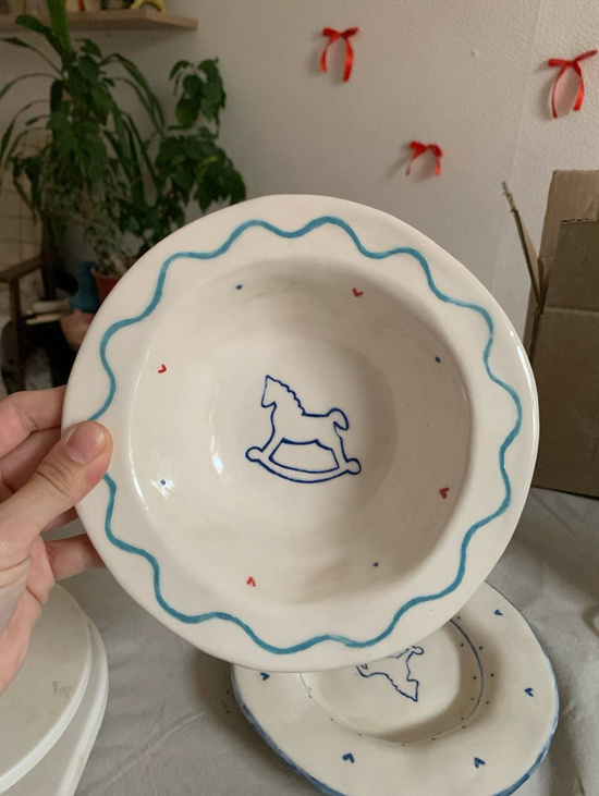 Тарелка глубокая "Лошадка"