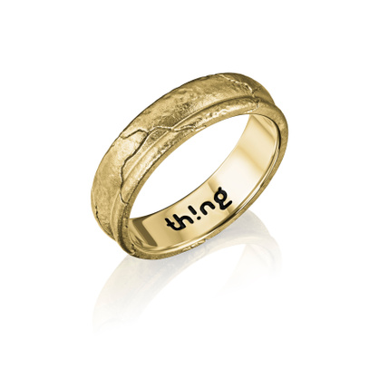 Позолоченное кольцо из серебра BASE GOLD