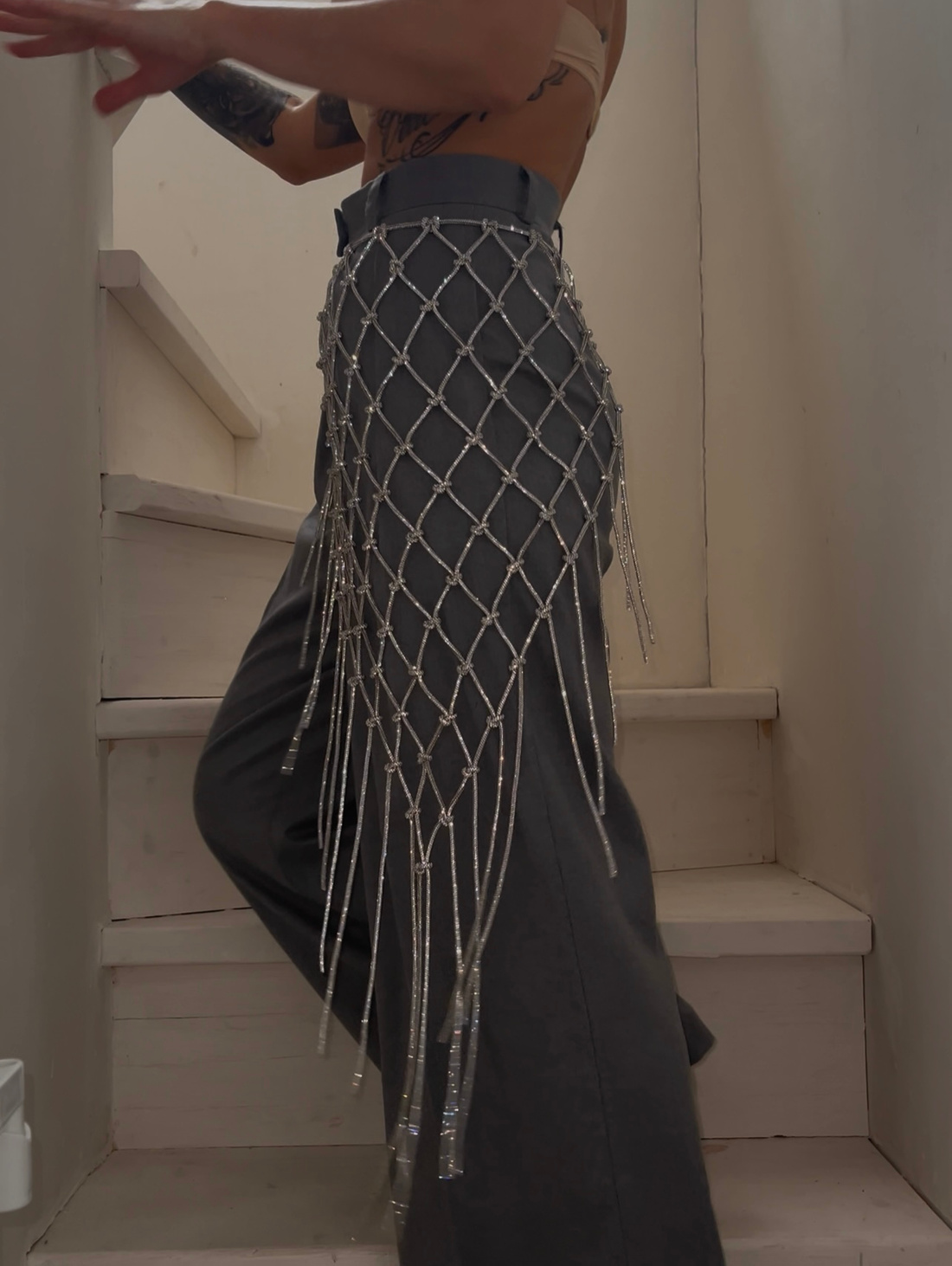 Сверкающая макраме повязка - фотография товара