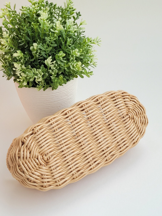 Корзина овальная с ручками маленькая