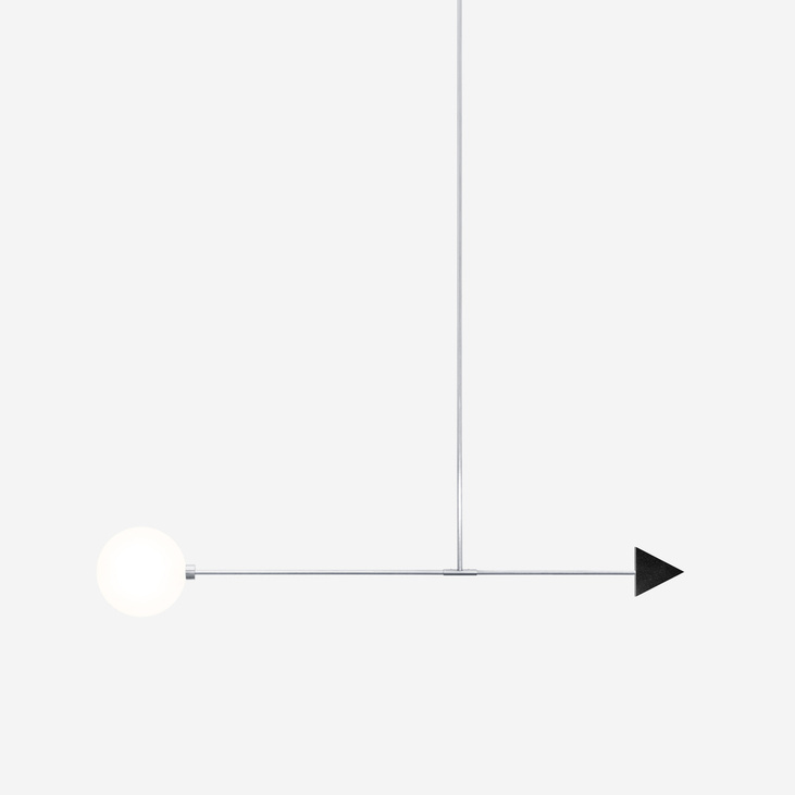 Потолочный светильник Linea trig сталь